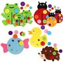 Lot de 2000 boutons colorés en plastique pour enfants - Différentes tailles et couleurs - Boutons en résine - Boutons colorés po