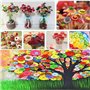 Lot de 2000 boutons colorés en plastique pour enfants - Différentes tailles et couleurs - Boutons en résine - Boutons colorés po