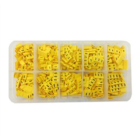 OznaczTo Lot de 1000 marqueurs de câble – Marqueur de câble – Emballé dans une boîte en plastique avec 10 compartiments (1000 pi