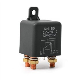 Ehdis Relais 5 Broches 12 V 250 A Courant Continu/Contacts Repos Travail - Bobine 12v 60 Ohms Sans Polarité