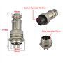5A 16mm Mâle & Femelle Métal Panneau Aviation Connecteur Fiche Prise