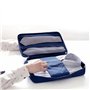 Cabilock Sacs de Rangement pour vêtements de Voyage Anti-Rides Portable Chemise Cravate Trousse de Finition Bleu Marine