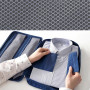 Cabilock Sacs de Rangement pour vêtements de Voyage Anti-Rides Portable Chemise Cravate Trousse de Finition Bleu Marine
