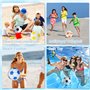 DGMI Lot de 4 ballons de plage gonflables - 40 cm - Pour activités estivales, piscines, fêtes sur la plage