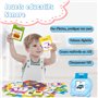 JIEYUCHU Cartes Éducatives, Cartes Flash Parlantes Français et Anglais, 112 Feuilles 224 Mots Jouets Éducatifs, Jouets d'apprent
