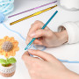 14 Pièces Crochets en Aluminium Tricot Outils Multicolore, Set Crochets à Tricoter, pour Débutants et Professionnels (2mm - 10mm