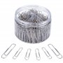 Trombones en Metal en Argent Paperclip avec des Tailles Assorties 28 mm