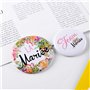 Kit de Accessoire de Mariage 1pcs Badge “La mariée” + 11pcs Badges d’Amis “Team mariée” en Plastique et Fer Bridal de Mariée Bro