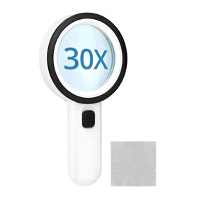 QWORK® loupe avec lumière 12 LED