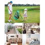QWORK® Filet de Pratique de Golf, Golf Filet Practice Entrainement, avec 2 Tapis de Golf et 12 balles d'entraînement et Accessoi