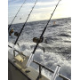 QWORK® 2 Pièces Porte de Canne à Pêche - Rotatifs à 360° - Acier Inoxydable 304 - Serrage sur Rails 19~25 mm - pour la Pêche sur