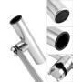 QWORK® 2 Pièces Porte de Canne à Pêche - Rotatifs à 360° - Acier Inoxydable 304 - Serrage sur Rails 19~25 mm - pour la Pêche sur