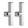 QWORK® 2 Pièces Porte de Canne à Pêche - Rotatifs à 360° - Acier Inoxydable 304 - Serrage sur Rails 19~25 mm - pour la Pêche sur