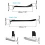 QWORK® 2 Pièces Pied de Biche - Acier Forgé - 21cm et 30cm - Outil de Démolition Forme Ergonomique