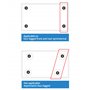 QWORK® 2 pièces support mural pour micro ondes, avec bras télescopiques 230-400mm, noir, pour la plupart des fours à micro-ondes
