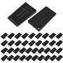QWORK® 40x Cale Caoutchouc pour Nivellement, Niveleurs de Meubles Polyvalents
