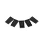QWORK® 40x Cale Caoutchouc pour Nivellement, Niveleurs de Meubles Polyvalents