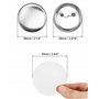 QWORK® Lot de 100 Badge Personnalisable 58mm, Badges Vierges en Métal avec des Épingles pour Machine à Boutons