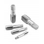 QWORK® Lot de 5 Tarauds a Filetage en acier, BSP 55 degrés, adaptés pour les joints de conduite d'eau, la réparation automobile 