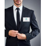 QWORK® 100PCS Porte Badge Horizontal avec Épingle et Clip - en PVC Transparent - 90mm x 56mm