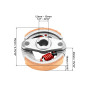 QWORK® Tampon d'embrayage, temps embrayage pad, pour 2 temps 43cc 47cc 49cc CAG MAT1 MAT2 Mini Pocket Bike Moto ATV Quads