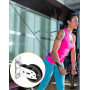 QWORK® Poulie musculation, Poulies à câble à rotation à 180°, avec matériel d'installation, pour équipement de fitness (Capacité