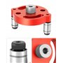 QWORK® Kit de recherche de centre de travail pour le bois, localisateur de guide de perçage avec douilles de perçage 3/4/5/6/7/8