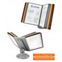 QWORK® Présentoir de table, porte documents multicolore réglable à 360° pour salles d'exposition, restaurants, bureaux, lieux pu