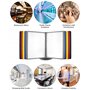 QWORK® Présentoir de table, porte documents multicolore réglable à 360° pour salles d'exposition, restaurants, bureaux, lieux pu