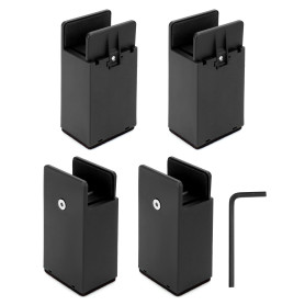 QWORK® Lot de 4 rehausseurs de Meubles