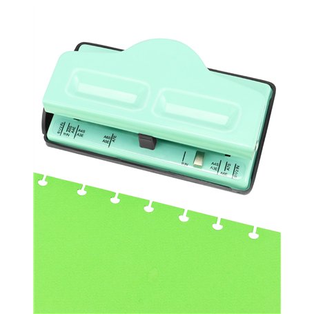 QWORK® Perforatrice papier perforatrice champignon pour cahiers rechargeables - convient aux papiers A4