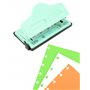 QWORK® Perforatrice papier perforatrice champignon pour cahiers rechargeables - convient aux papiers A4, A5, A6 - capacité de pe