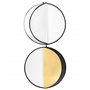 QWORK® Kit de Photographie à réflecteur 5 en 1, diamètre 80 cm, Pliable, pour la Photographie en Studio et en extérieur, translu