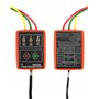 QWORK® Testeur de séquence pour 3 phases, 60V~600V AC, 20-400 Hz, avec testeur de buzzer et pinces crocodile