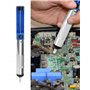 QWORK® Kit de fer à souder, Pistolet à souder 60W avec fil à souder Ø1mm, pompe à dessouder et 2 pince àépiler, Chauffage rapide