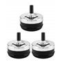 QWORK® 3 Cendriers Rotatifs Modernes avec Couvercle, Cendriers Coupe-vent pour Extérieur, Maison, Bar, Bureau