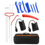 QWORK® Kit d'outils de Voiture Professional, Trousse de Premiers Secours de Voiture de 17 pièces pour Le déverrouillage et Les m