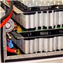 QWORK® Câble de Batterie de 1 mètre Rouge et Noir 3AWG 25mm² avec fiches de bornes de Batterie - 12V-24V Max.125A - pour Voiture