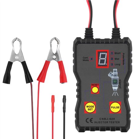 QWORK® Testeur d'injecteur Automatique 12 V avec 4 Modes d'impulsion
