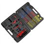 QWORK® 92 Pièces Fils de Test Multimètre Kit, Multifonctionnel Diagnostic Kit de Circuit Automobile avec Pinces Crocodile, Sonde