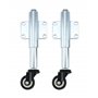 QWORK® 2Pcs Roulette Roulant avec Ressort