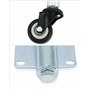 QWORK® 2Pcs Roulette Roulant avec Ressort, Roulettes pour Portails Lourds, Meuble et Chariot - Ø50 mm - Capacité de Charge 60 kg