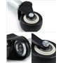 QWORK® 2Pcs Roulette Roulant avec Ressort, Roulettes pour Portails Lourds, Meuble et Chariot - Ø50 mm - Capacité de Charge 60 kg