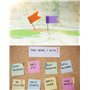 QWORK® Lot de 160 Epingles Drapeaux, 35 mm Punaises Multicolore pour Tableau Liège, Carte du Monde (8 Couleurs Assorties)