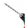 QWORK® 5pcs Foret Hélicoïdal HSS, 200mm Mèches Hélicoïdales Extra Long, Diamètre 4 mm/5 mm/6 mm/8 mm/10 mm
