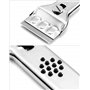 QWORK® Grattoir en INOX, Idéal pour Nettoyer les Plaques en Vitrocéramique et Induction, 20 Lames de Rechange Incluses