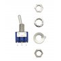 QWORK 20Pcs SPST Mini Interrupteur à Bascule AC 125V 6A ON-ON 3 Broches 2 Position pour Arduino Bateau Véhicule (MTS102)