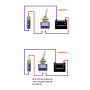 QWORK 20Pcs SPST Mini Interrupteur à Bascule AC 125V 6A ON-ON 3 Broches 2 Position pour Arduino Bateau Véhicule (MTS102)