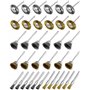 QWORK® 36 Pcs Brosse Metallique pour Perceuse Meuleuse Outils Rotatifs