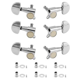 QWORK 6 pièces 3L3R Guitare Mécaniques Boutons